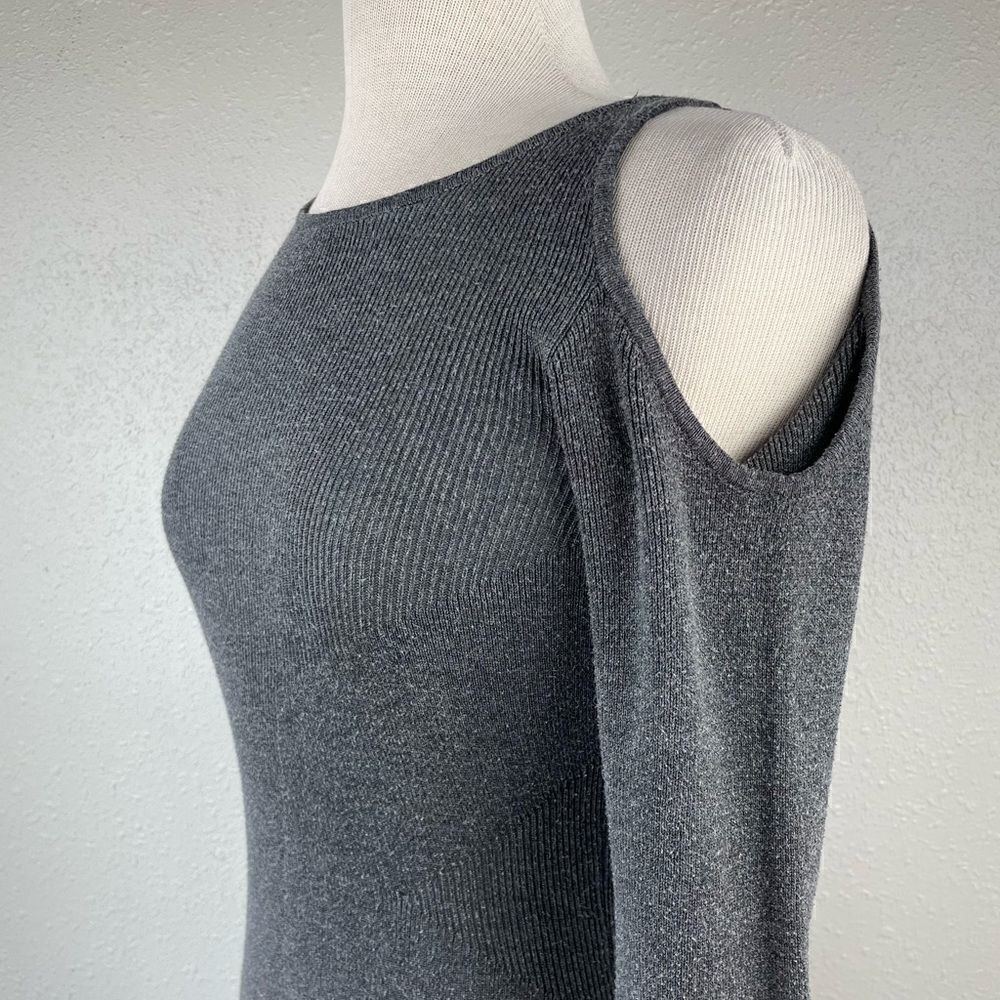 Poof Cold Shoulder Sweater Dress Size M EUC - Picture 3 of 6
